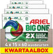 Ariel 3in1 wasmiddel pods the big one original - 4 x 15 stuks