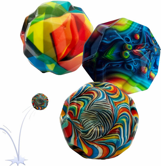 Schildkröt stuiterbal set - high bounce balls voor kinderen en training.