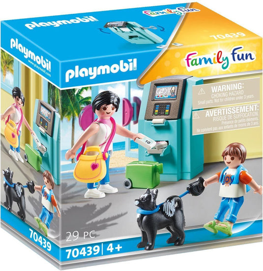 Playmobil family fun vakantiegangers met geldautomaat - 70439