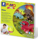 Fimo kids 8034 - ovenhardende boetseerklei - form play set - dino