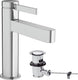Hansgrohe finoris - wastafelmengkraan - ééngreeps bediening - met trekwaste - 110mm - chroom