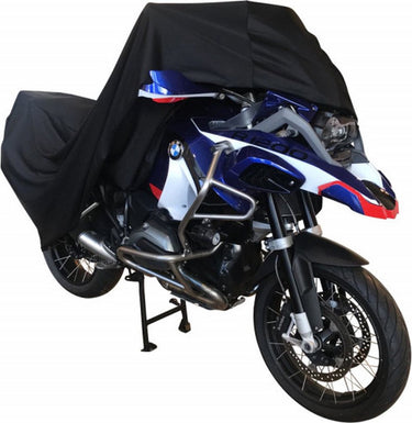 Ds covers flexx motorhoes binnen – stretch stofhoes – ademend – beschermt tegen stof krassen – zwart – maat xxl –