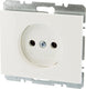 Berker k1 inbouw wandcontactdoos (wcd) 1-voudig polar wit