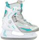 Nijdam ijshockeyschaats - semi-softboot - wit grijs blauw - maat 40