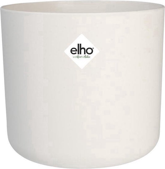 Elho b.for soft rond 35 - bloempot voor binnen - 100% gerecycled plastic - ø 34.5 x h 32.3 cm - wit
