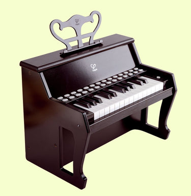 Hape lichtgevende piano zwart - kinderpiano met 25 oplichtende toetsen - elektronisch keyboard voor kinderen vanaf 3 jaar