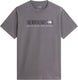 The north face m bracket logo regular ss tee heren outdoorshirt - smoked pearl