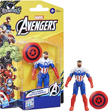 Marvel avengers venomversus epic world of action anti-venom captain america - actiefiguur