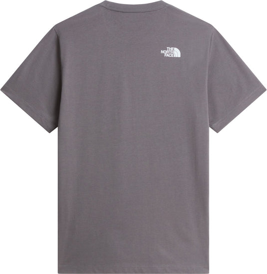 The north face m bracket logo regular ss tee heren outdoorshirt - smoked pearl