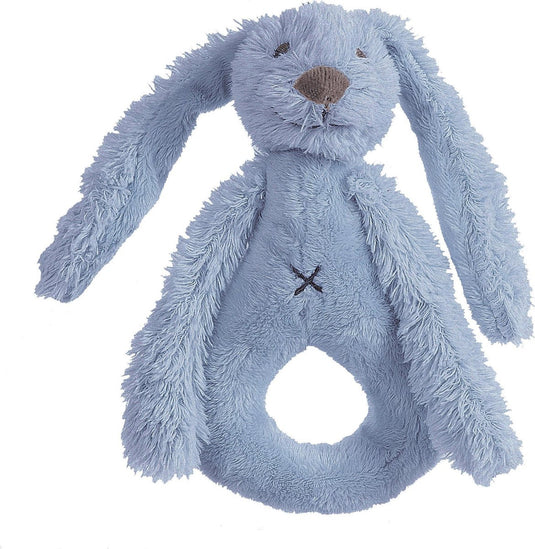 Happy horse konijn richie rammelaar - donkerblauw - baby cadeau