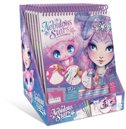 Nebulous stars - creatief schetsboek - tekenen - kleuren - sjablonen