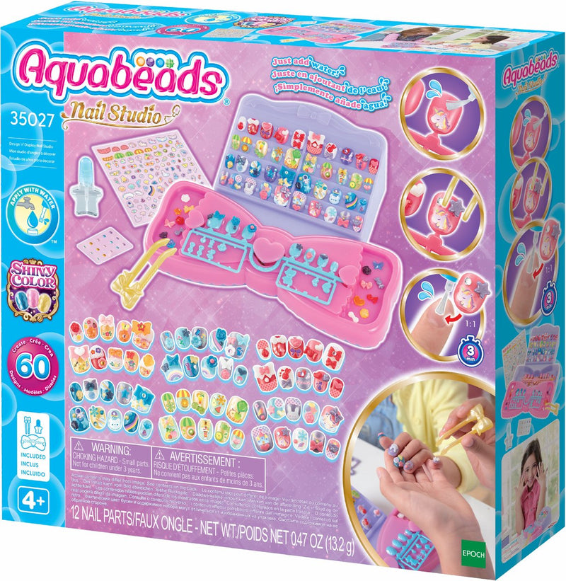 Load image into Gallery viewer, Aquabeads veelkleurige nagelset voor kinderen- complete nagelstudio inclusief 60 nagels
