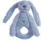 Happy horse konijn richie rammelaar - donkerblauw - baby cadeau