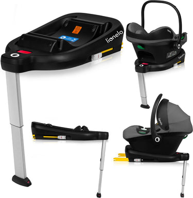 Lionelo lemmy i-size base - isofix autostoel basis - met stabilisatiepoot - geschikt voor lemmy autostoel