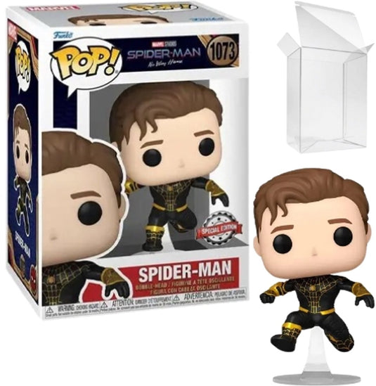 Funko pop! marvel spider-man: no way home - spider-man unmasked black suit