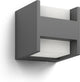 Philips led philips arbour buitenwandlamp - warmwit licht - smal