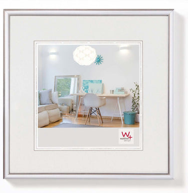 Walther new lifestyle - kunststof lijst - fotoformaat 30x30 cm - zilver