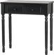 Woood romy hal kaptafel - hout - zwart - 78x75x38