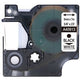 Labeltape rillstab o40913 zwart, wit