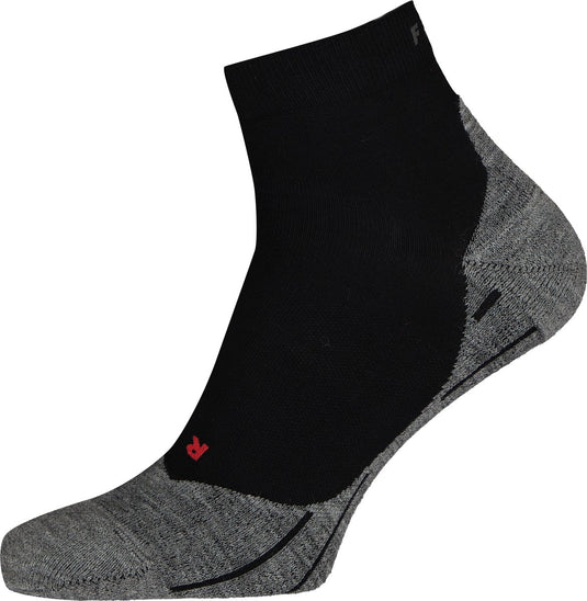 Falke ru4 short anti-blaar katoen functioneel materiaal hardloopsokken dames zwart - maat 35-36