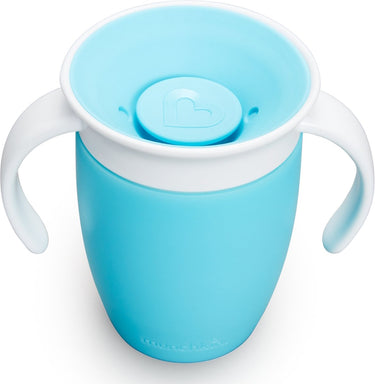 Munchkin miracle anti-lek 360° drinkbeker - trainer cup - oefenbeker voor baby en kind - 207ml - blauw