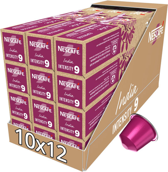 Nescafé farmers origins india nespresso compatible capsules - 10 koffiecups x 12 doosjes