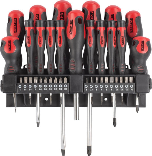 Kreator - hand tools - krt400010 - schroevendraaier set - 37 st.