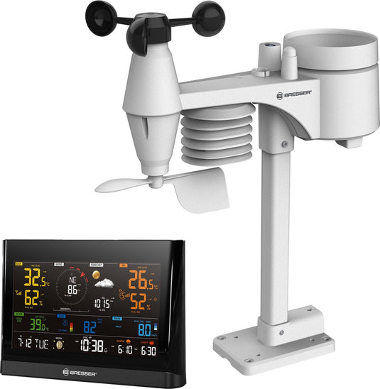 Bresser weerstation - 7-in-1 sensor - voor binnen buiten - met wlan