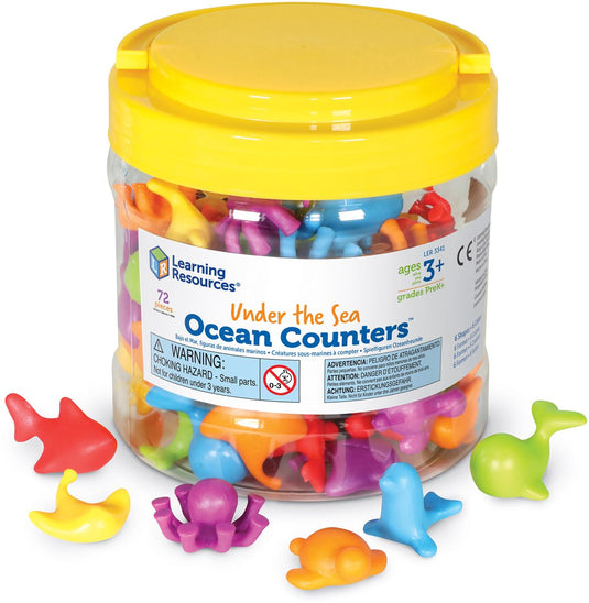 Learning resources under the sea ocean counters® (set van 72) - 3+
