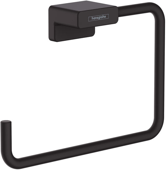 Hansgrohe addstoris handdoekring mat zwart