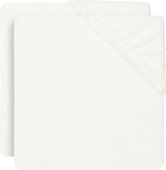 Jollein - aankleedkussenhoes badstof 50x70cm - zachte hoes baby aankleedkussen - ivory - 2 stuks