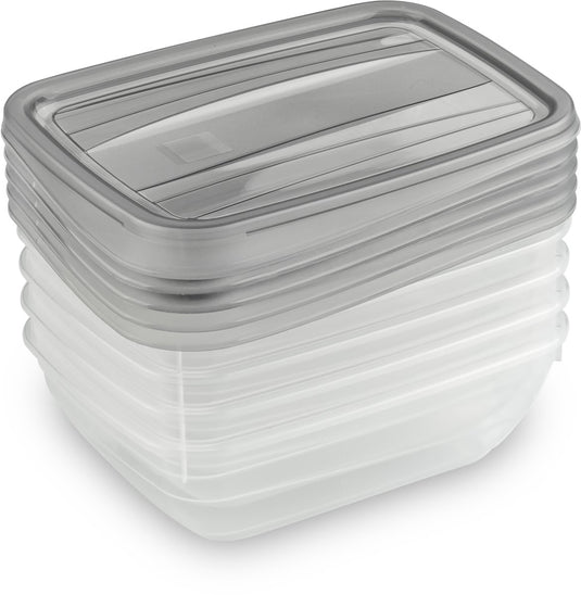 Curver vedo vershoudbakjes set 5x0,5l - 16x12x4.5 cm - transparant