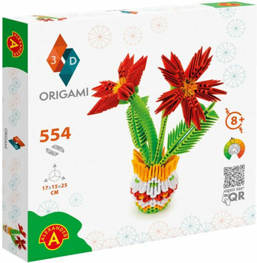 Alexander toys origami 3d - bloemenvaas, 554dlg.