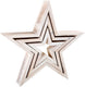 Small foot - houten decoratieve sterren, 3st.