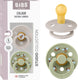 Bibs colour fopspeen - 0-6 mnd - 2-pack - ronde - mushroom sage