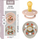 Bibs colour fopspeen - 6-18 mnd - 2-pack - ronde - blush sand