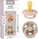 Bibs colour fopspeen - 6-18 mnd - 2-pack - ronde - blush sand