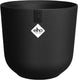 Elho jazz rond 26 bloempot voor binnen - woonaccessoire van 100% gerecycled plastic - ø 26 x h 24.2 cm - living black