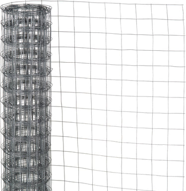 Nature - verzinkt staal gaas - 1 x 2,5m - grijs - 6,4 x 6,4mm mazen