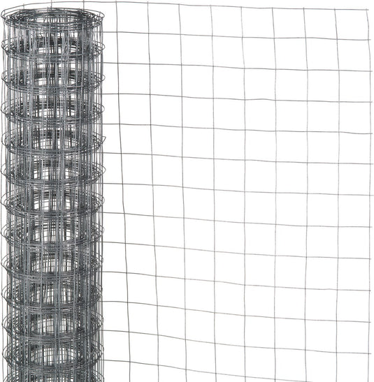 Nature - verzinkt staal gaas - 1 x 2,5m - grijs - 6,4 x 6,4mm mazen