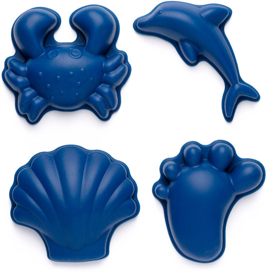 Scrunch zandvormpjes - blauw - opvouwbaar - recycleerbaar