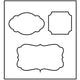 Snijmal, label, afm 14x15,25 cm, dikte 15 mm, 1 stuk