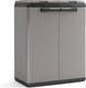 Keter split basic recycling vuilnisbak voor buiten - 68x39x85 cm - grijs zwart