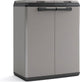 Keter split basic recycling vuilnisbak voor buiten - 68x39x85 cm - grijs zwart