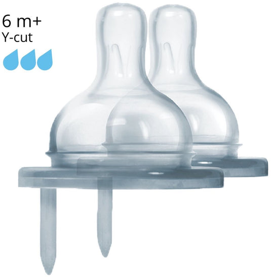 Pura silicone speen - y-cut - 2 stuks