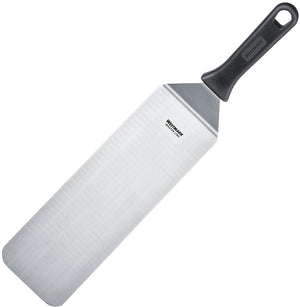 Westmark grillspatel, gebogen, flexibel, gesloten, lemmet: 9,5 x 27,5 cm, lengte: 43 cm, rvs kunststof, master line, zwart zilver, 13422270