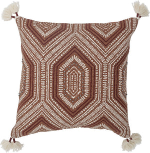 Creative collection feluka cushion, brown, cotton