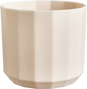 Elho facet rond 17cm - bloempot voor binnen - 100% gerecycled plastic - ø 16.6 x h 14.9 cm - amandelroze