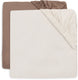 Jollein hoeslaken ledikant - 70 75x140 150cm - jersey - milky coffee ivory