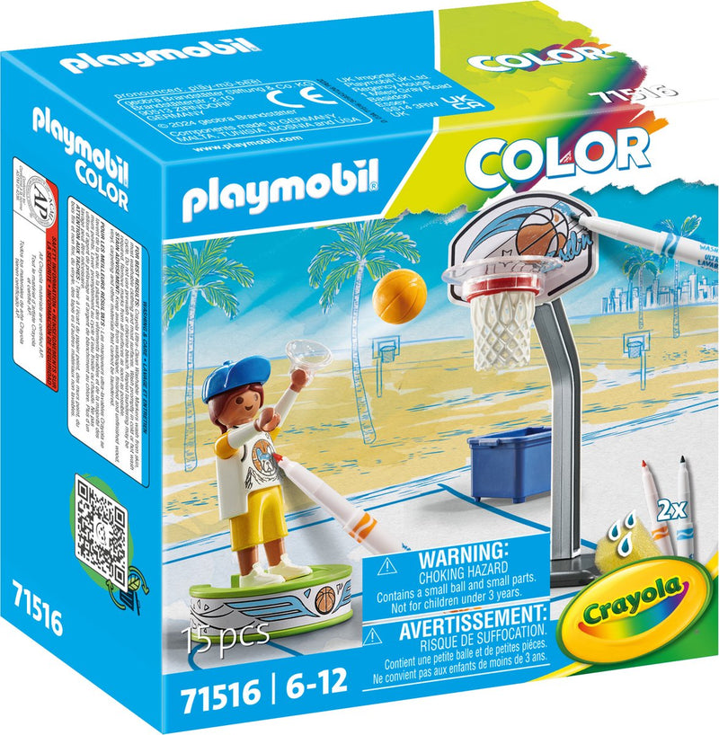 Load image into Gallery viewer, Playmobil color skater met basketbal - 71516
